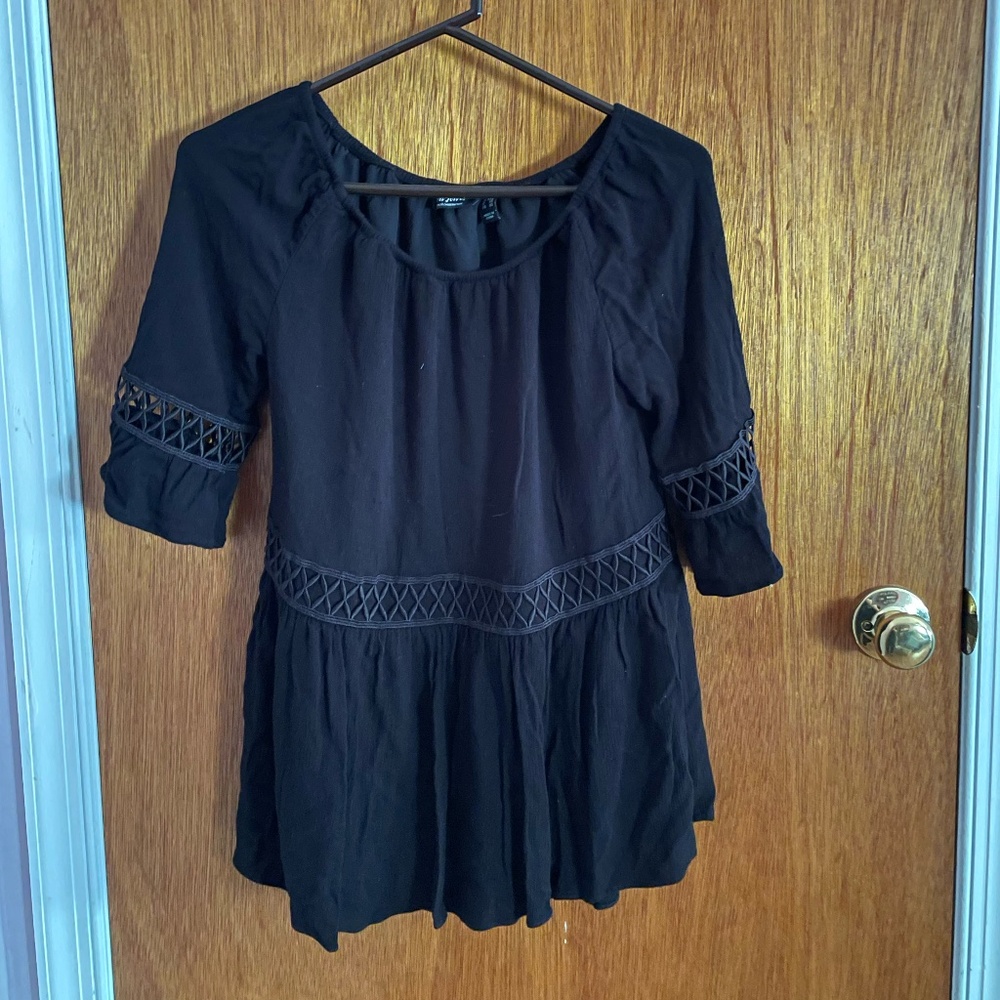 Du Jour black blouse